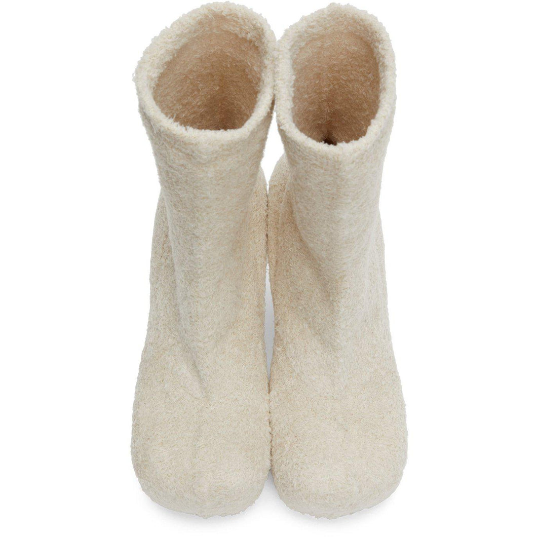 Bottega Veneta Off-White Knit 'The Bold' Boots - Bottes Botte Bottega Veneta Knit 'The Bold' Bottes - Bottega Veneta 오프 화이트 니트 '대담한'부츠