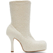 Bottega Veneta Off-White Knit 'The Bold' Boots