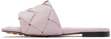Bottega Veneta Pink Intrecciato 'The Lido' Sandals