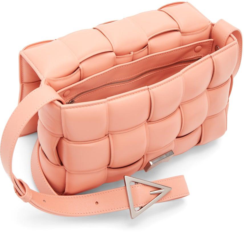 Bottega Veneta Light Pink Intrecciato Leather Cassette Shoulder Bag Bottega  Veneta