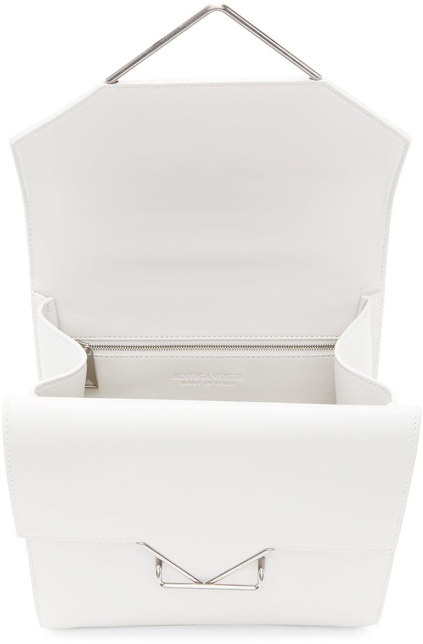 Bottega Veneta White Clip Bag