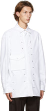 Bottega Veneta White Gabardine Studded Shirt