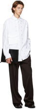 Bottega Veneta White Gabardine Studded Shirt