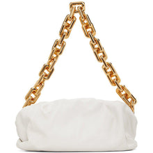 Bottega Veneta White 'The Chain Pouch' Clutch