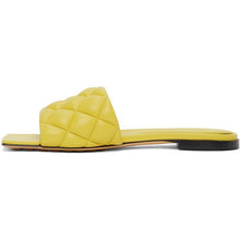 Bottega Veneta Yellow Intrecciato Padded Flat Sandals