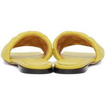 Bottega Veneta Yellow Intrecciato Padded Flat Sandals
