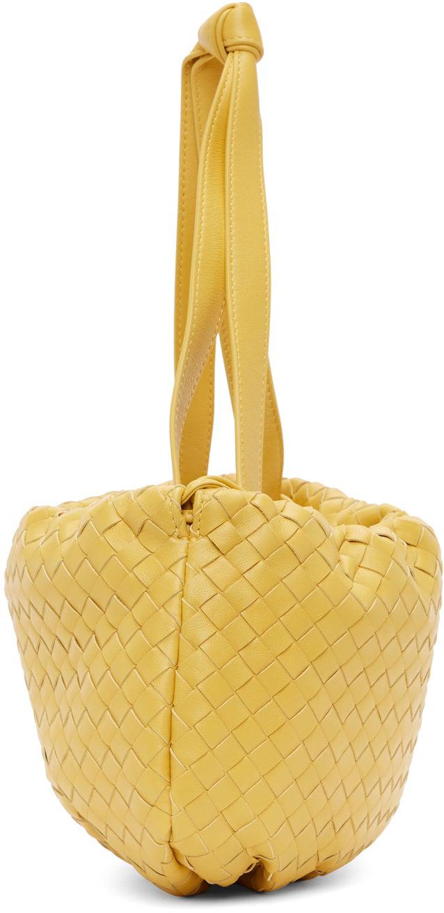 Bottega Veneta Yellow Small V Clasp Bag – BlackSkinny