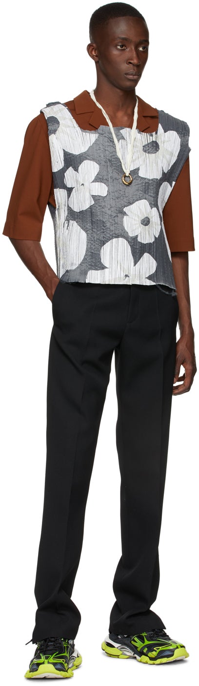 Botter Black Slit Trousers