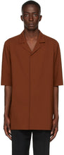 Botter Brown Tropical Short Sleeve Shirt - Chemise à manches courtes tropicales Brown Brown Brown - 밥터 브라운 열 대 반소매 셔츠