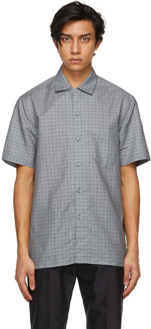 Brioni Grey Regular Short Sleeve Shirt - Chemise à manches courtes régulières Brioni Grey - Brioni 그레이 일반 짧은 소매 셔츠