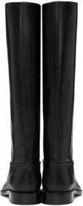 Brock Collection Black Flat Riding Boots