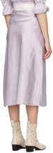 Brock Collection Purple Silk Smilla Vichy Skirt