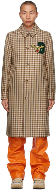 Burberry Beige Check Blackford Car Coat - Burberry beige vérifier blackford voiture manteau - 버버리 베이지 체크 블랙 포드 자동차 코트
