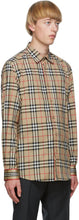 Burberry Beige Check Chartley Shirt