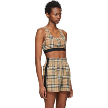 Burberry Beige Check Dalby Sports Bra