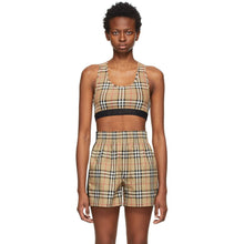 Burberry Beige Check Dalby Sports Bra - Burberry beige vérifier dalby sport soutien-gorge - 버버리 베이지 체크 달비 스포츠 브래지어