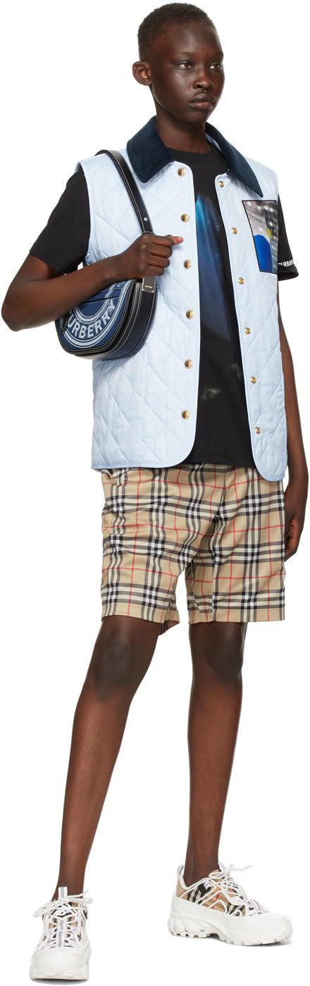Burberry Beige Check Debson Shorts