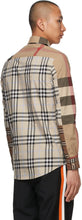 Burberry Beige Contrast Check Shirt