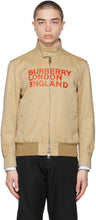 Burberry Beige Harrington 'Love' Jacket - Burberry Beige Harrington 'Love' veste - 버버리 베이지 해리 톤 '사랑'자켓