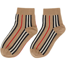 Burberry Beige Intarsia Ankle Socks