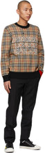 Burberry Beige Jacquard Check Logo Sweater