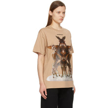 Burberry Beige Multi Deer Carrick T-Shirt