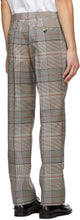 Burberry Beige Plaid Slim Trousers