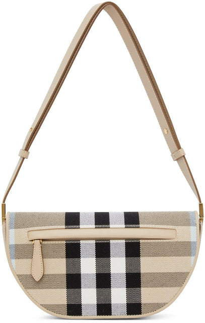 Burberry Beige Small Check Olympia Bag - Burberry Beige Petite vérification Sac Olympia - 버버리 베이지 작은 체크 올림피아 백