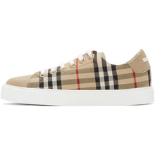 Burberry Beige Vintage Check Albridge Sneakers