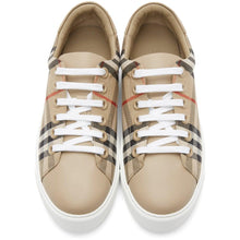 Burberry Beige Vintage Check Albridge Sneakers