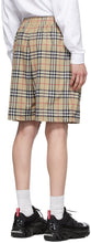 Burberry Beige Vintage Check Technical Twill Shorts