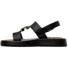 Burberry Black Buckingham Flat Sandal