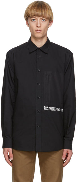 Burberry Black Cadborough Shirt - Burberry Black Cadborough Shirt - 버버리 블랙 Cadborough 셔츠
