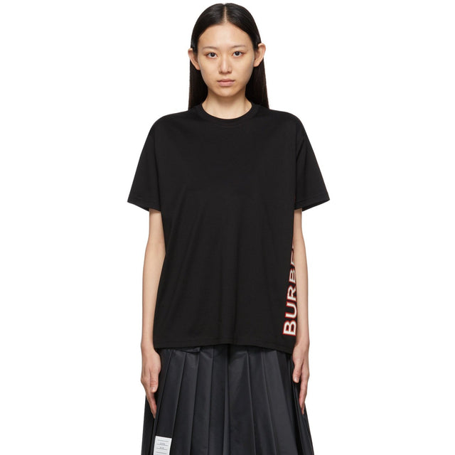Burberry Black Carrick Logo T-Shirt - T-shirt Burberry Black Carrick Logo - 버버리 블랙 Carrick 로고 티셔츠