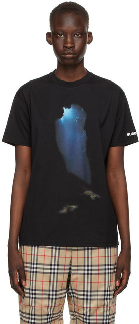 Burberry Black Carrick T-Shirt - T-shirt Burberry Noir Carrick - 버버리 블랙 Carrick 티셔츠