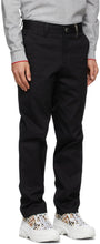 Burberry Black Dover Logo Plaque Trousers