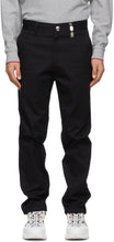 Burberry Black Dover Logo Plaque Trousers - Burberry Noir Dover Logo Plaque Plaque Plaque - 버버리 블랙 도버 로고 플라크 바지