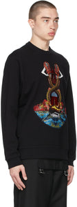 Burberry Black Embroidered Mermaid Sweater