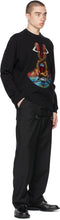 Burberry Black Embroidered Mermaid Sweater