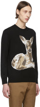 Burberry Black Fawn Crewneck Sweater