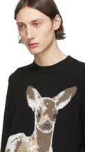 Burberry Black Fawn Crewneck Sweater