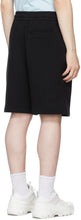 Burberry Black Globe Graphic Shorts