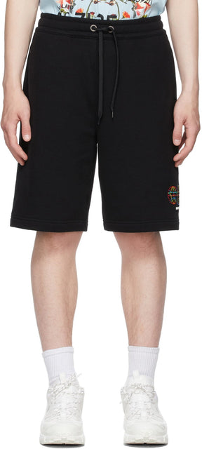 Burberry Black Globe Graphic Shorts - Short graphique Burberry Black Globe - 버버리 블랙 글로브 그래픽 반바지