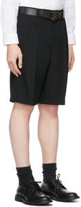 Burberry Black Grain De Poudre Tate Shorts