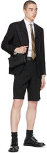 Burberry Black Grain De Poudre Tate Shorts