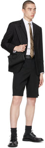 Burberry Black Grain De Poudre Tate Shorts