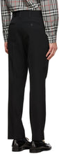 Burberry Black Grain De Poudre Trousers