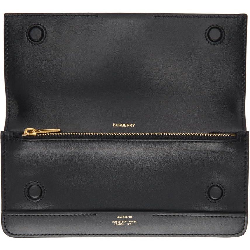 Burberry Black 'Horseferry' Haley Continental Wallet