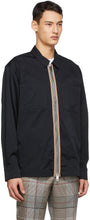 Burberry Black Icon Stripe Casual Shirt