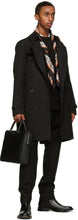 Burberry Black Kensington Heritage Mid-Length Trench Coat